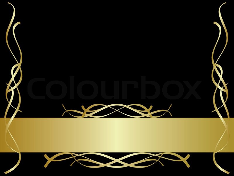 800x600 Black And Gold Background Stock Vector Colourbox