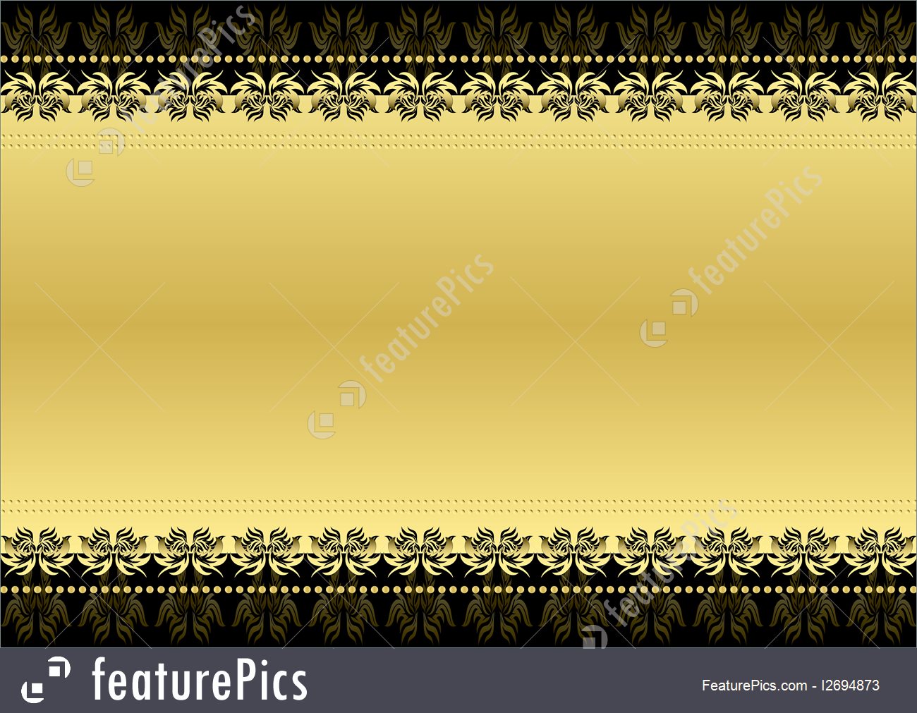 1300x1011 Illustration Of Black And Gold Frame