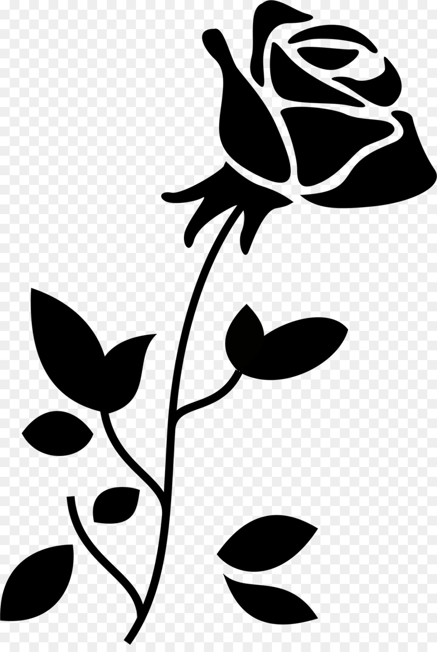 Black And White Rose Vector at GetDrawings | Free download
