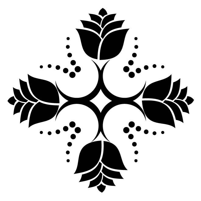 660x660 Black Rose Vector Image