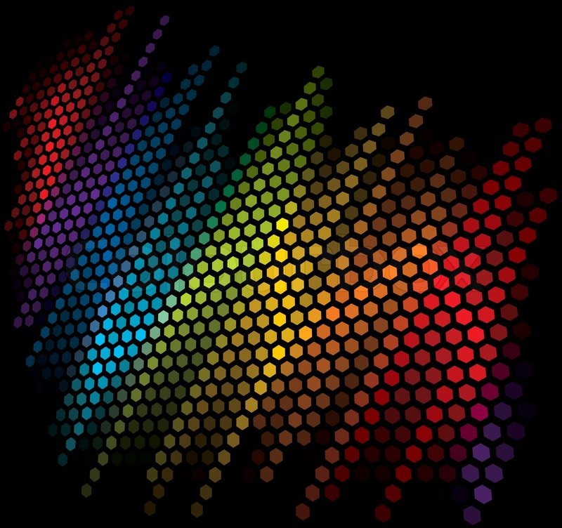 800x752 Vector Color Scale Equalizer On Black Background Stock Vector