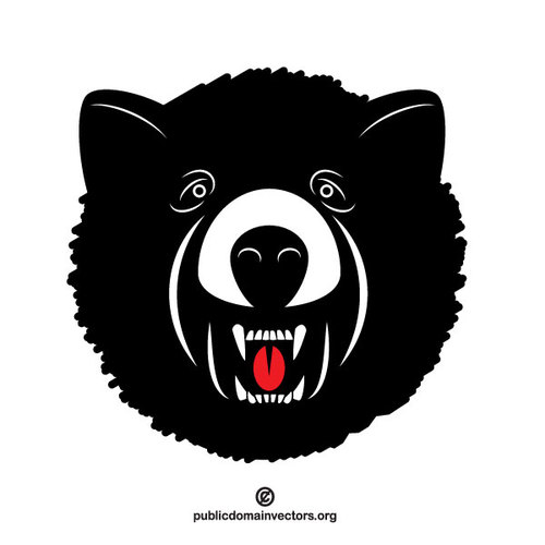 500x500 Black Bear Vector Image Public Domain Vectors
