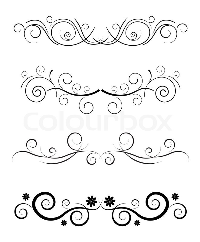 661x800 Vector Floral Black Border Template Stock Vector Colourbox