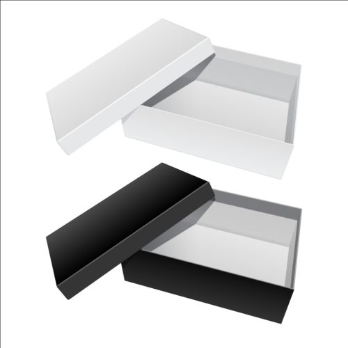 500x500 Shoes Product Packaging Box Vector Design 05 Free Download