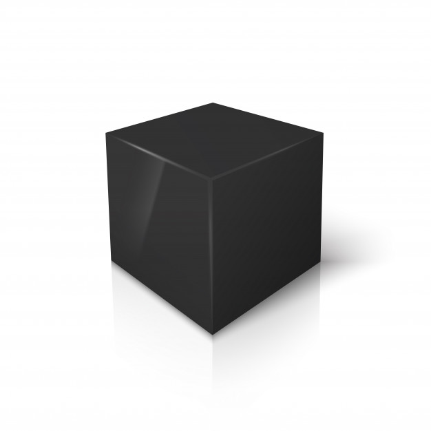 626x626 Vector Black Blank Box Isolated On White Vector Premium Download