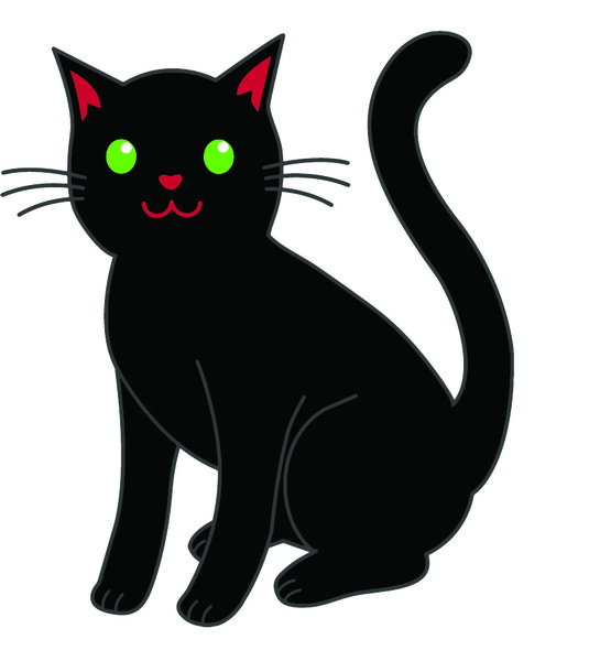 535x600 Black Cat Vector Free Vector In Adobe Illustrator Ai ( .ai