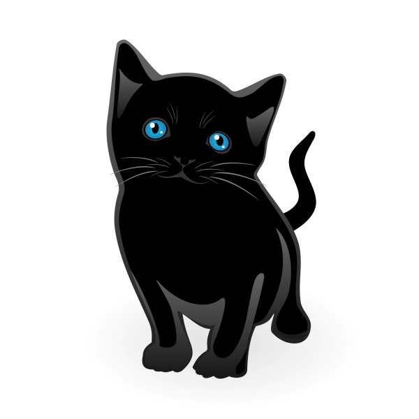 600x600 Free Vectors Free Vector Black Cat Vector Shmector
