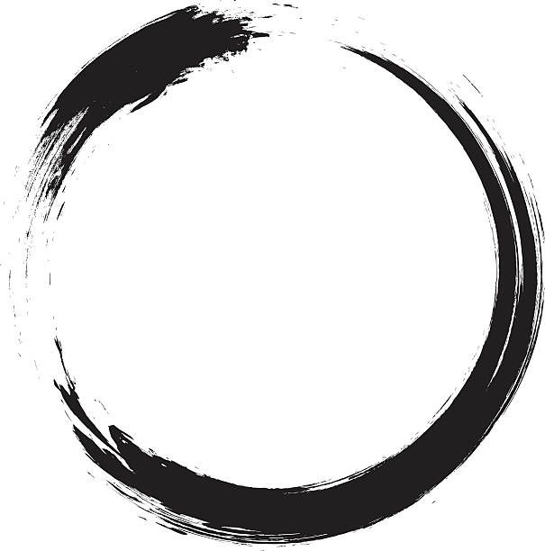 605x612 Enso Circular Brush Stroke (Japanese Zen Circle Calligraphy