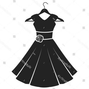 300x300 Silhouettes Of Women In Dresses Vector Clipart Lazttweet