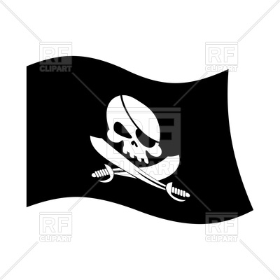 400x400 Pirate Black Flag Vector Image Vector Artwork Of Signs, Symbols