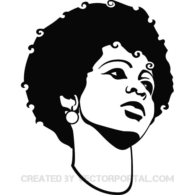 660x660 Black Girl Vector