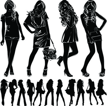 372x368 Black Girl Silhouette Free Vector Download (14,156 Free Vector