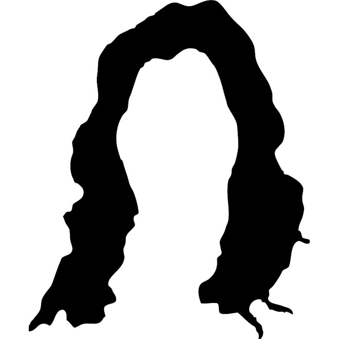 660x660 Woman Hair Silhouette Free Vector 123freevectors