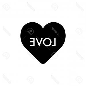 300x300 Vector Graphic Abstract Illustration White Heart Black Wings