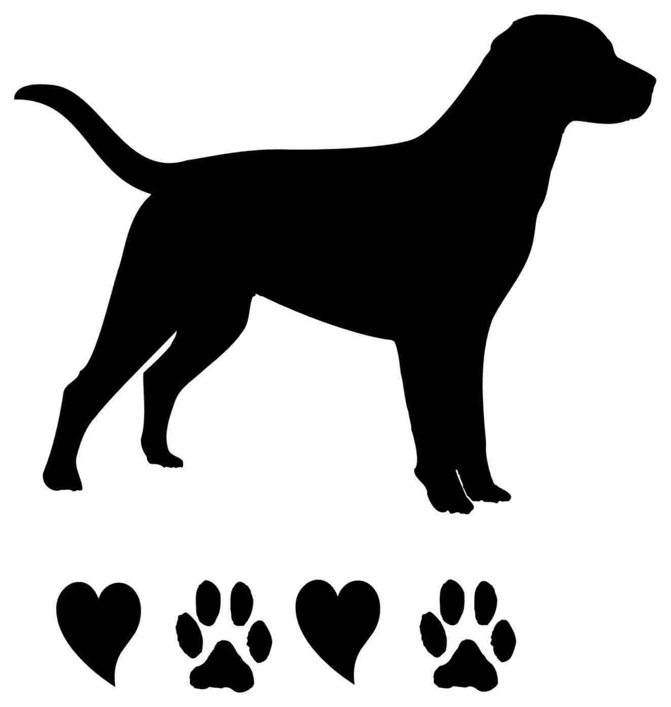 1322x1394 Black Lab Dog Clipart