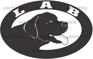 320x203 Black Lab Cartoon