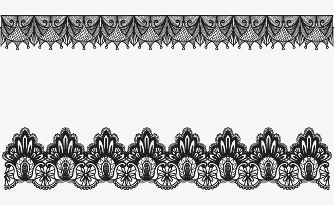 650x400 Vector Painted Black Lace, Vector, Hand Painted, Black Png And