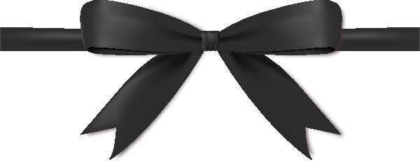600x230 Black Bow Ribbon Icon Vector Data Svg(Vector)public Domain