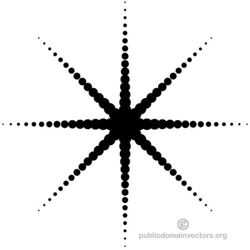 500x500 Black Dotted Star Vector Graphics Public Domain Vectors
