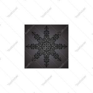 300x300 Heart Red Icon With Black Star Isolated On White Background Vector