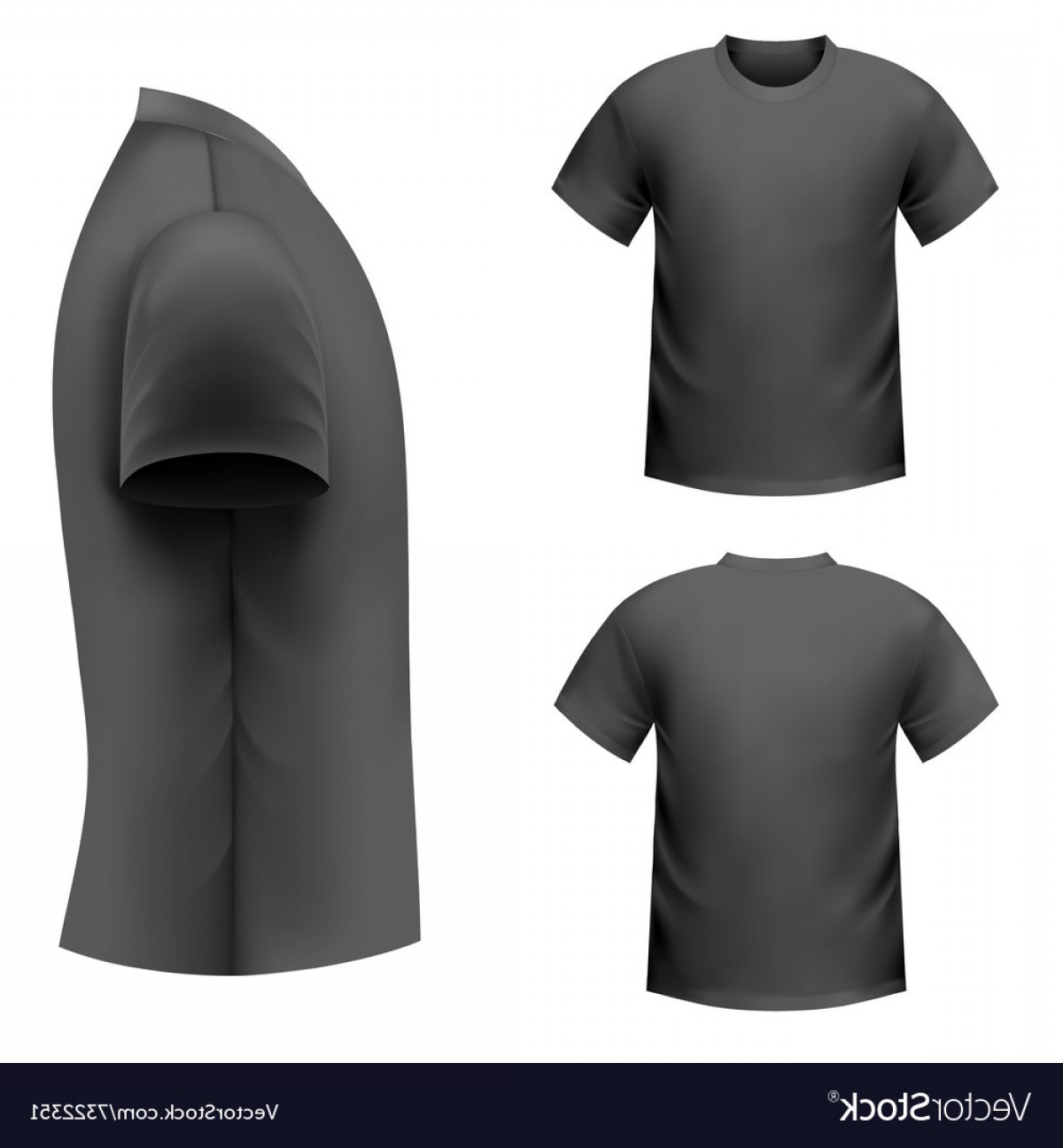 1200x1296 Realistic Black T Shirt Vector Shopatcloth