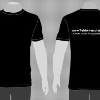 340x340 T Shirt Vector Template 123freevectors