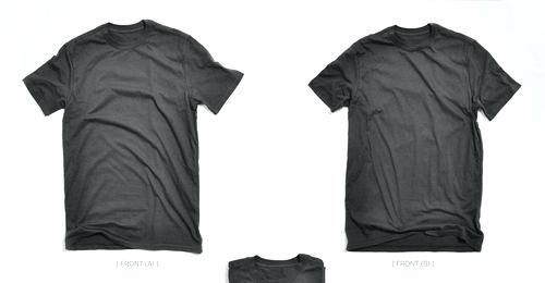 500x260 Black Tee Shirt Template Tangledbeard