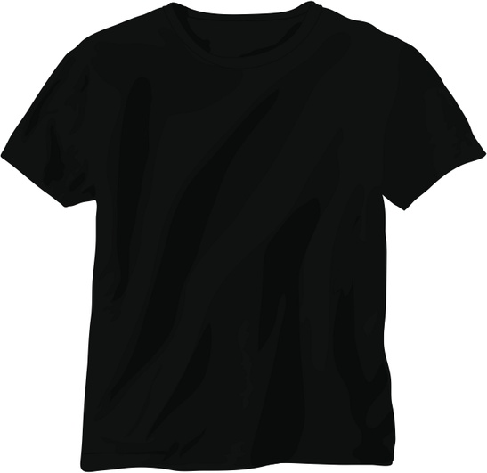 547x531 Black Vector T Shirt Free Vector In Adobe Illustrator Ai ( .ai