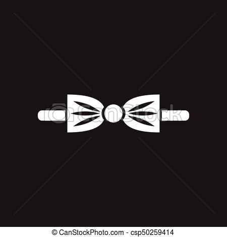 450x470 Flat Icon In Black And White Bow Tie. Flat Icon In Black And White