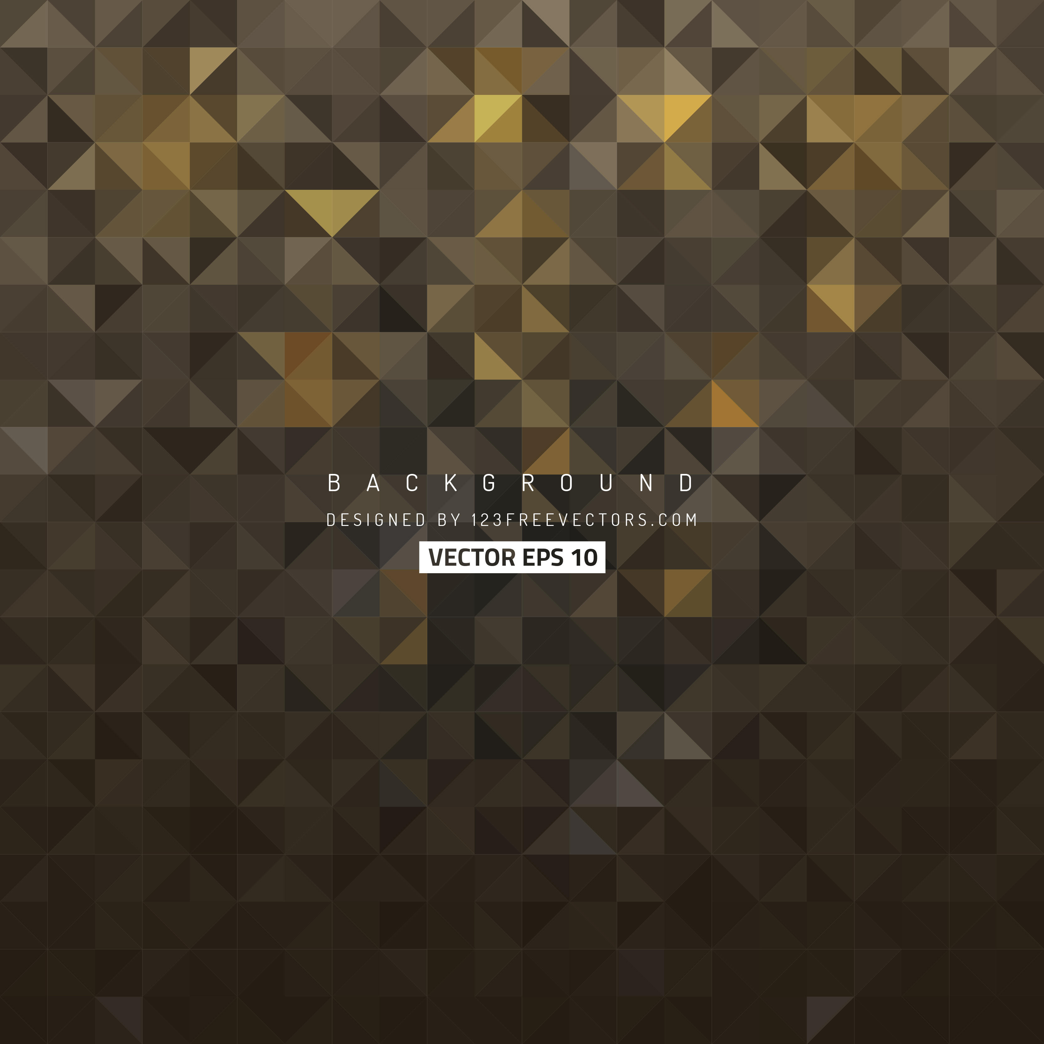 3333x3333 Black Gold Triangle Vector Background 123freevectors