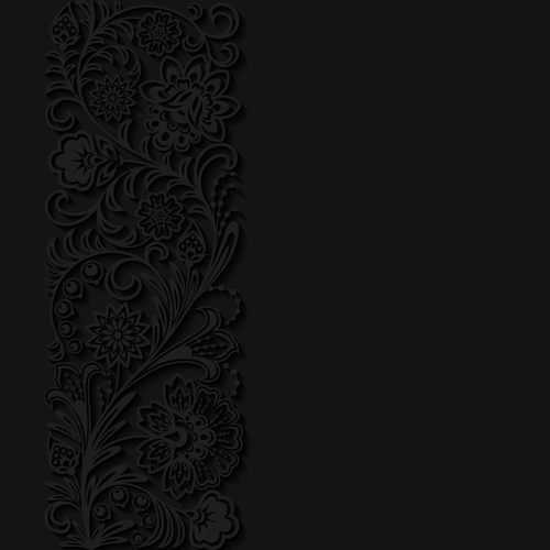 500x500 Black Decor With Background Vector 02 Free Download
