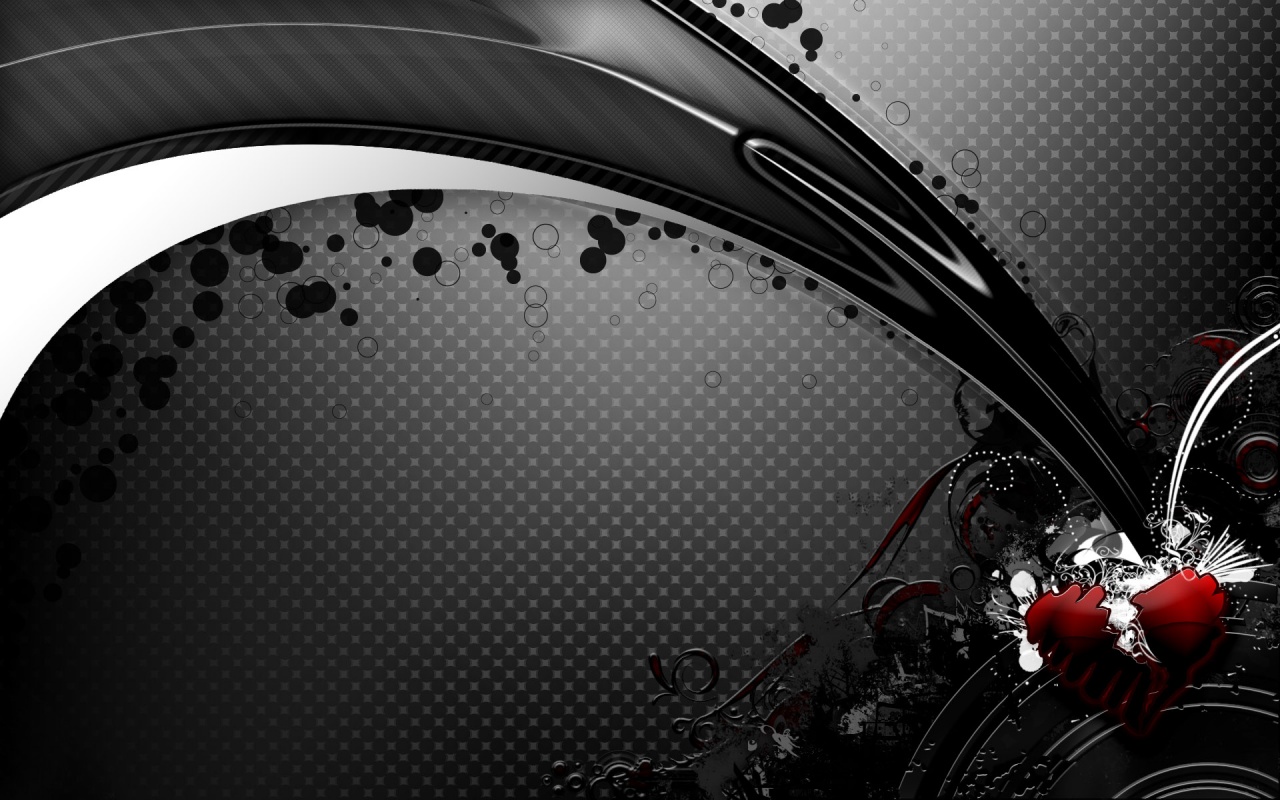 1280x800 Vector Design Black And White Rainbow Wallpaper High Definitions