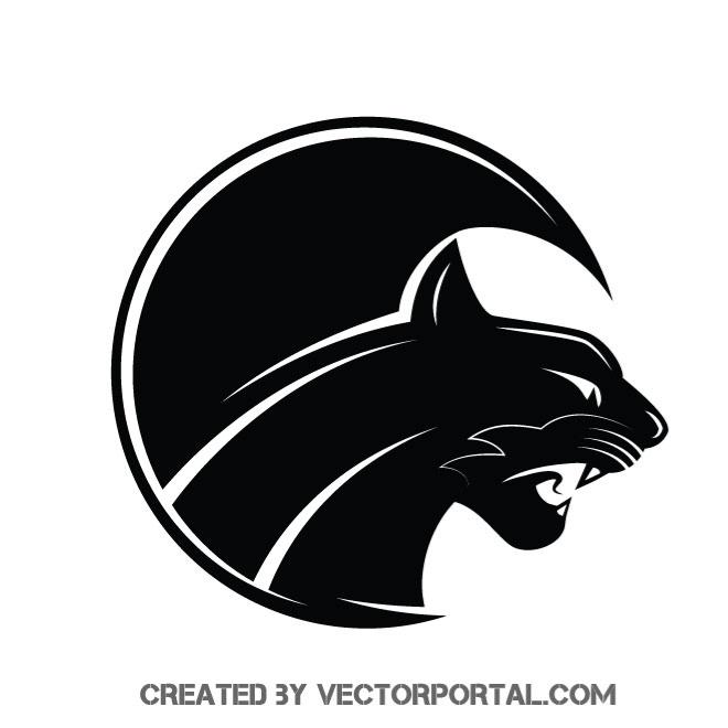 660x660 Black Puma Vector Art