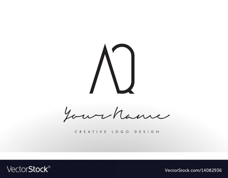 945x737 Logos. Logo With Aq Aq Letters Logo Design Slim Creative Simple