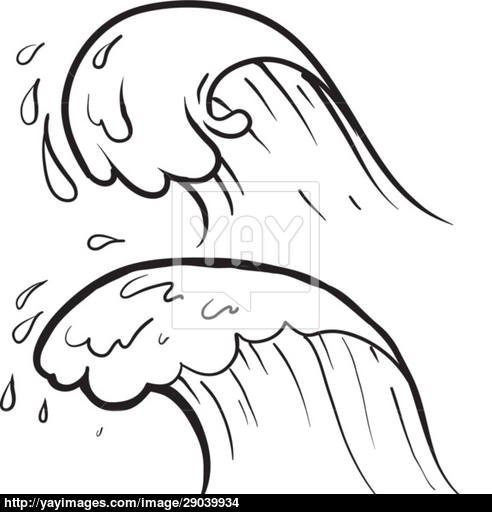 492x512 Ocean Wave Vector Vector