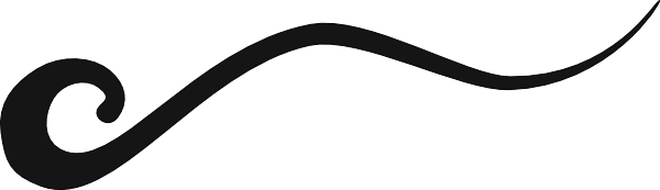 600x173 Wave Line Black Clip Art