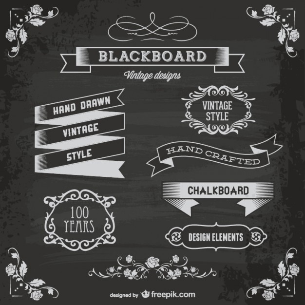 626x626 Retro Blackboard Vector Vector Free Vector Download In .ai, .eps