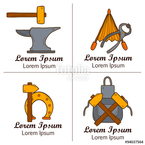 500x500 Blacksmith Vector Concept Stock Image And Royalty Free Vector