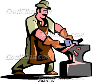 300x269 Blacksmith Vector Clip Art