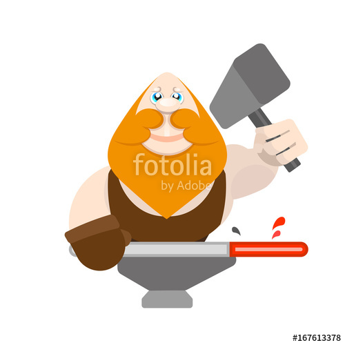 500x500 Blacksmith Vector Illustration Stock Image And Royalty Free