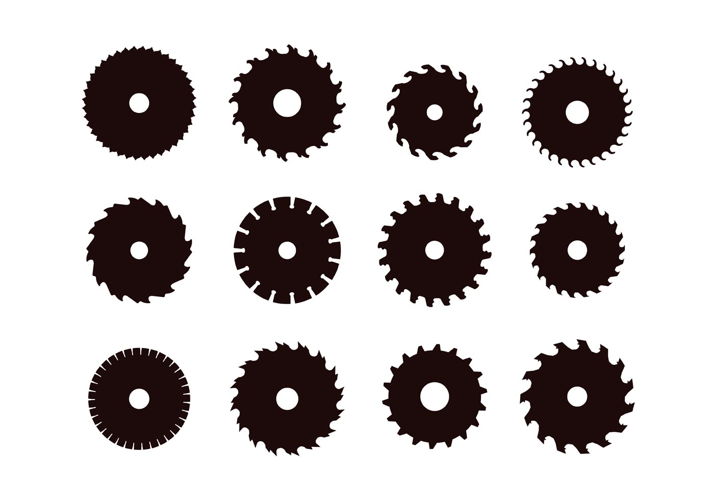 1400x980 Saw Blade Free Vector Art