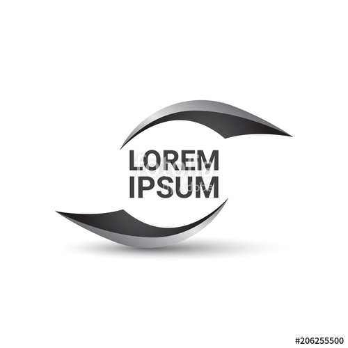 500x500 Blade Circle Vector Logo Design Template, Shell Icon, Propeller