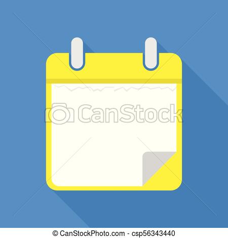 450x470 Blank Calendar Icon, Flat Style. Blank Calendar Icon. Flat