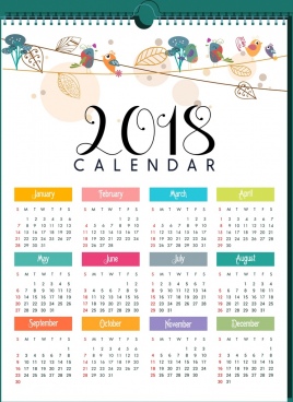 268x368 2018 Calendar Vector Free Vector Download (1,547 Free Vector) For