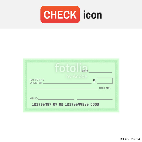 500x500 Check Blank Paper. Blank Check Vector Sign Stock Image And