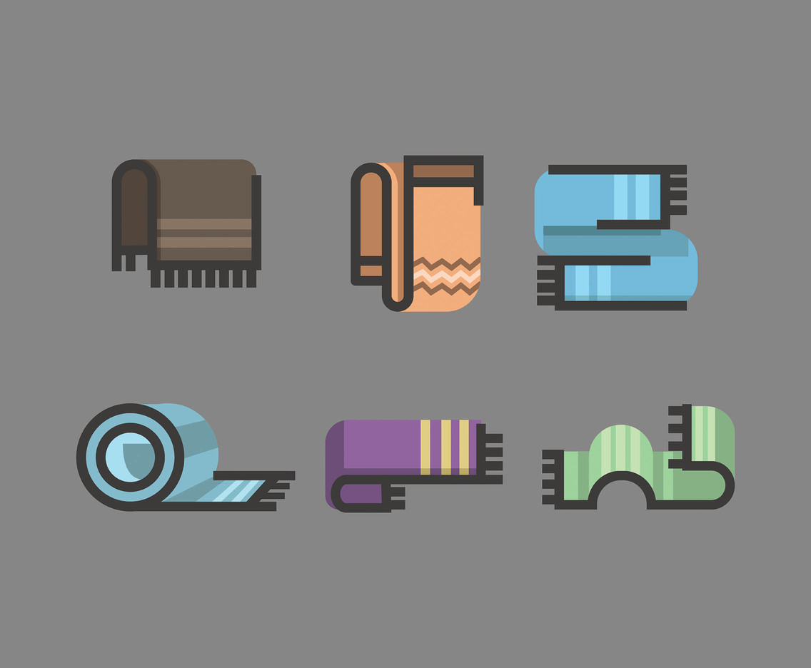 1136x936 Blanket Vector In Thick Line Vector Art Amp Graphics