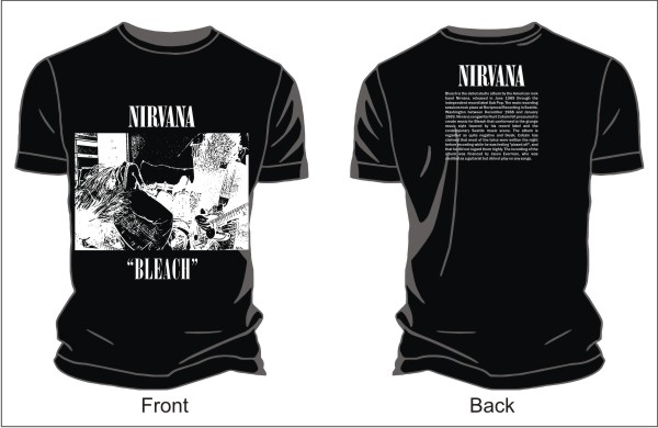 600x390 Nirvana Bleach Vector T Shirts