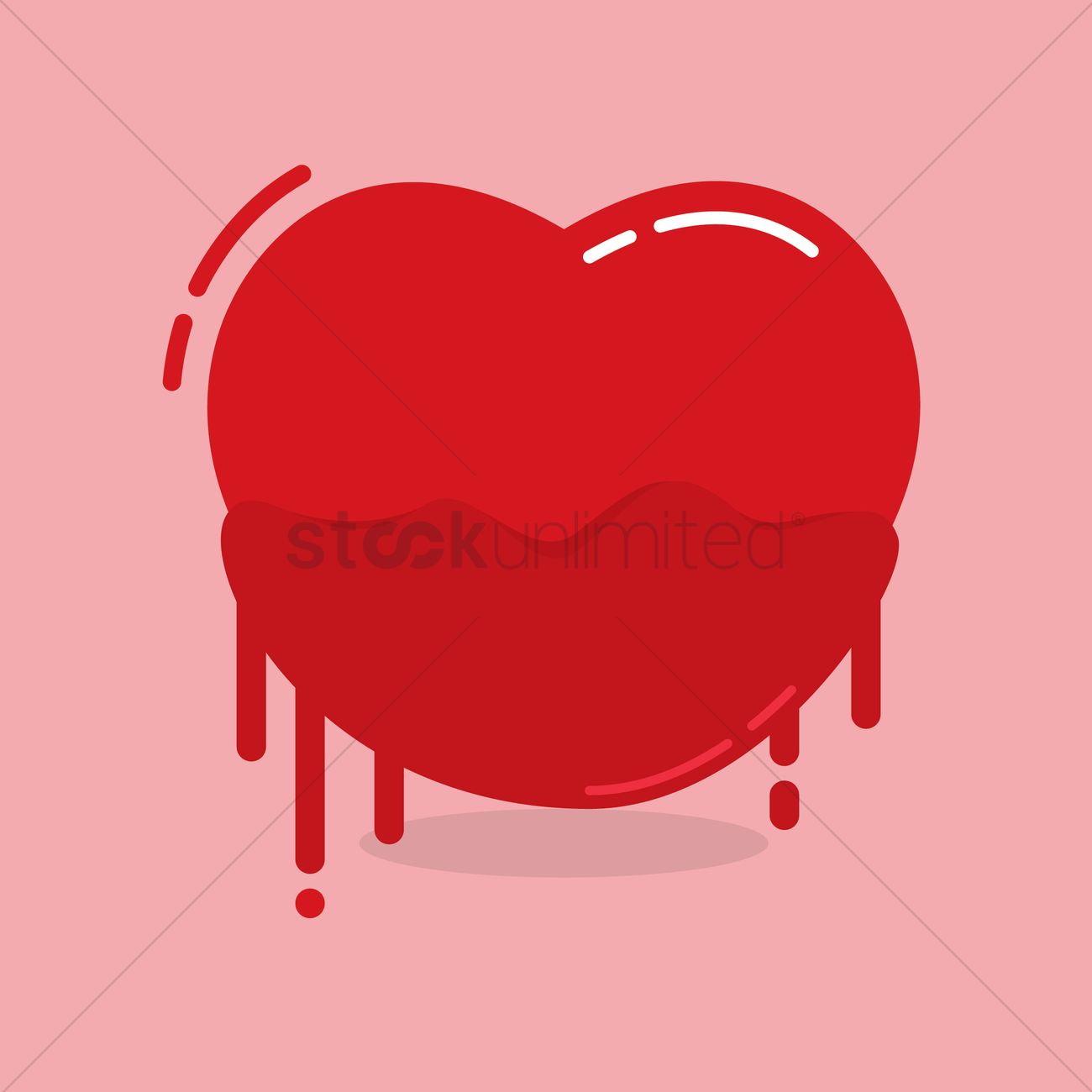 1300x1300 Bleeding Heart Vector Image