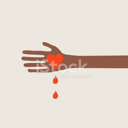 440x440 My Bleeding Heart (Vector Valentine) Illustration Stock Vector