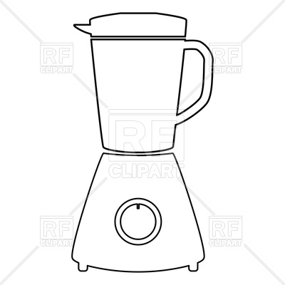 400x400 Blender Outline On White Background Vector Image Vector Artwork